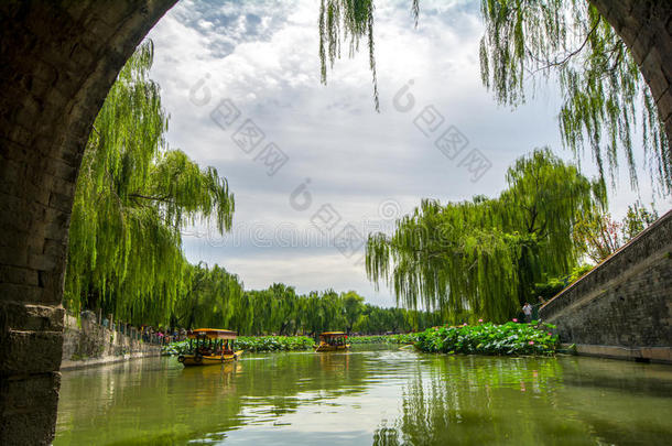 北京贝海公园夏季在北京，中国