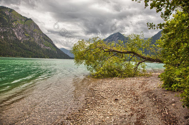 奥地利海特万格湖周围美丽的风景