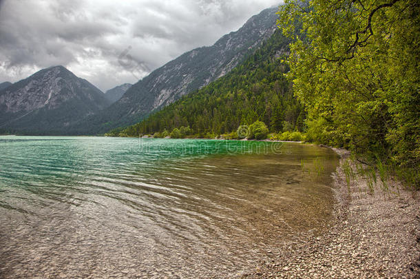 奥地利海特万格湖周围美丽的风景