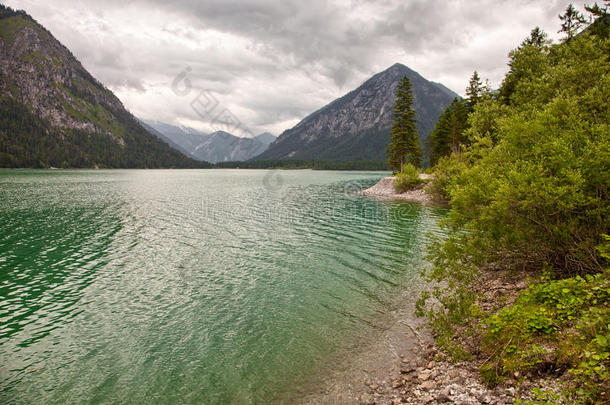 奥地利海特万格湖周围美丽的风景