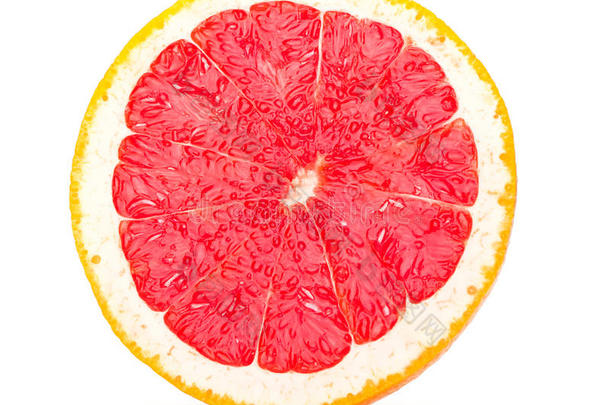 半个葡萄柚柑橘类水果新鲜多汁