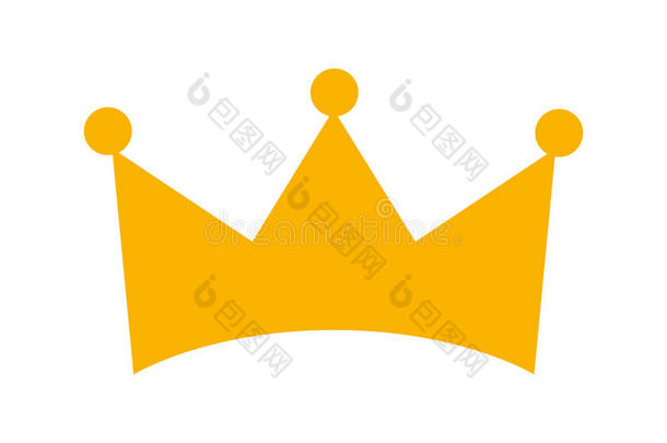 皇冠女王孤立的图标
