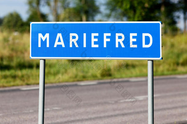 蓝色地理位置玛丽弗雷德没有人