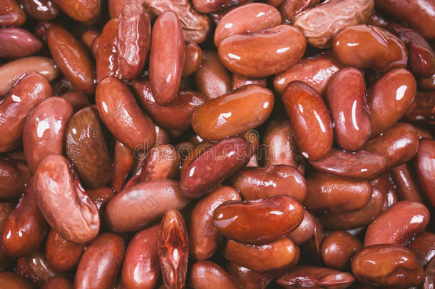 铃木豆或红豆在平面纹理背景使用