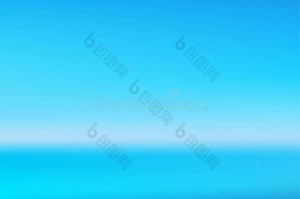 蓝色波浪的抽象<strong>设计创意</strong>背景，矢量插图背景海