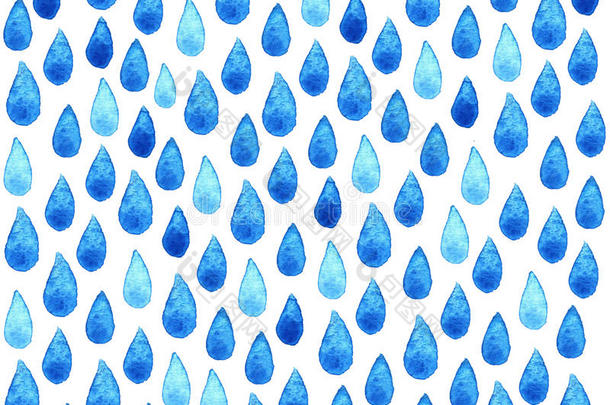 <strong>慈善</strong>清洁水<strong>海报</strong>。 水彩雨手画插图。