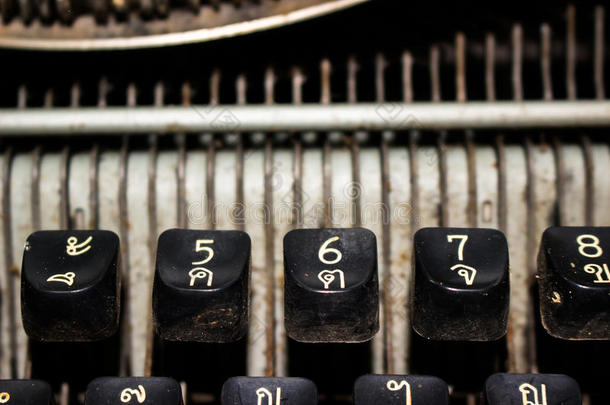 古董黑色商业通信键盘