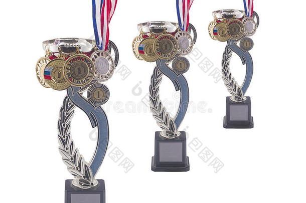 体育奖牌和奖杯