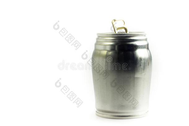 铝饮料罐模板牛奶或果汁设计，钢罐