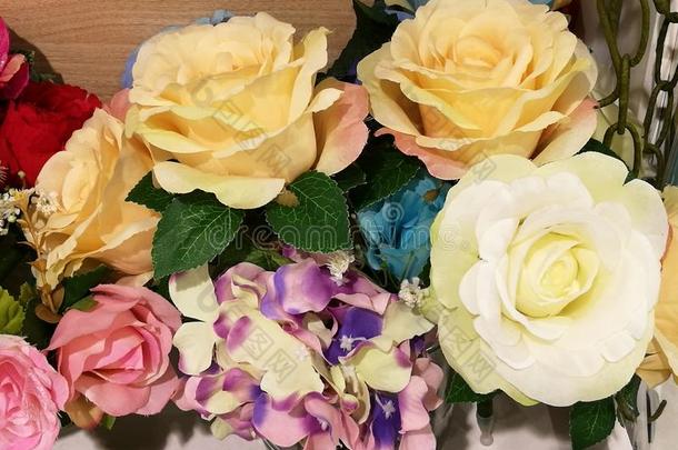 情人节和婚礼的玫瑰花束