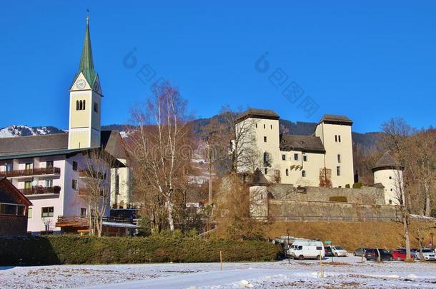 戈德格城堡和教堂，奥地利，欧洲。
