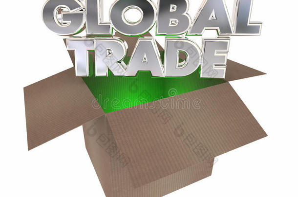 全球贸易纸板箱货物国际出口