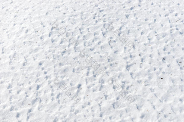 密切积雪表面纹理，冬季纹理