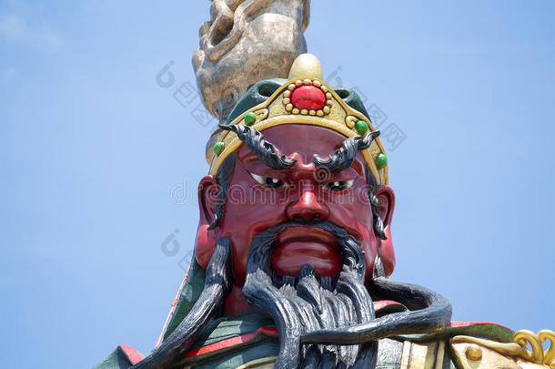 泰国苏梅岛中国关羽雕像