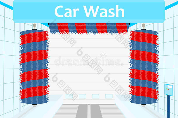 洗车。