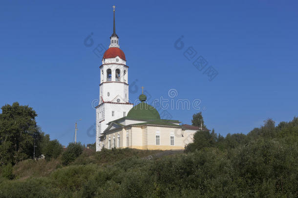 在沃洛格达地区的托特玛镇，教堂假设有福的处女