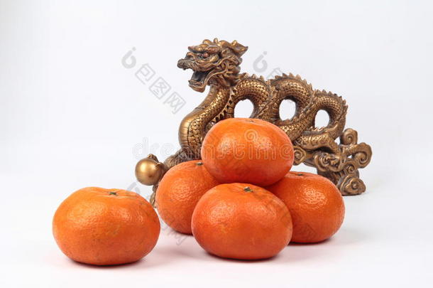 金橙与<strong>金龙</strong>和银庆祝祝<strong>福</strong>。