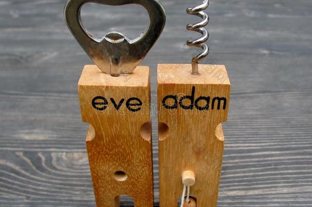 亚当和夏娃开瓶器开瓶器酒吧一套