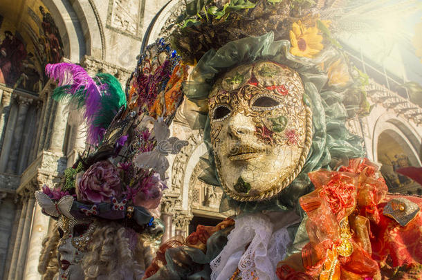 威尼斯狂欢节，意大利传统节日。 旅行概念