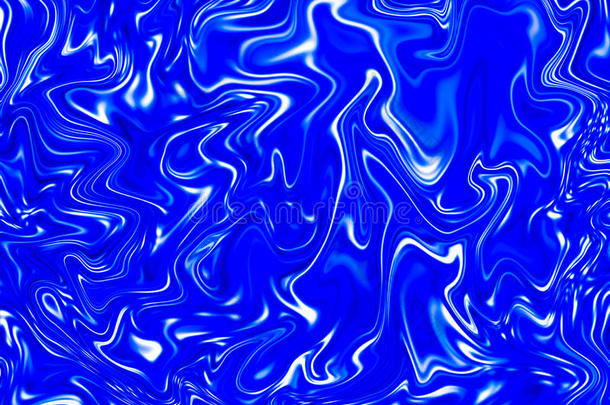 具有大理石花纹效果的抽象深蓝色背景。 大理石或网状多色纹理。