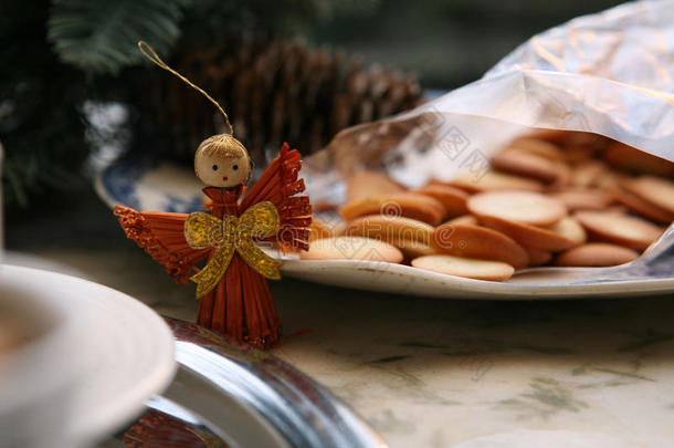 圣诞天使和饼干