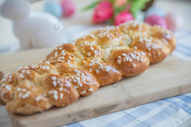 甜的德国复活节面包