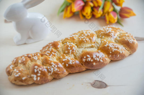 甜的德国复活节面包