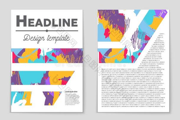 抽象布局背景集。 用于艺术模板设计，列表，页面，模型小册子主题风格，横幅，想法，封面，书籍