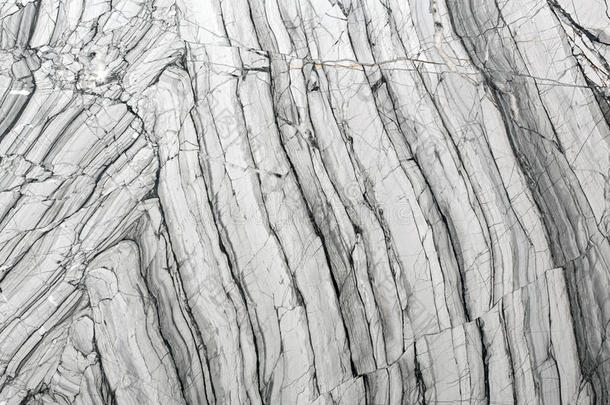 抽象的天然大理石<strong>黑白灰</strong>色设计。