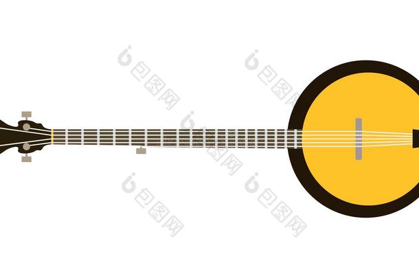 原声电吉他矢量图标独立插图吉他剪影音乐音乐会声音复古音乐贝司