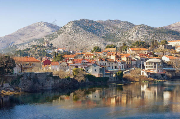 古代的波斯尼亚平静的城市黑塞哥维那