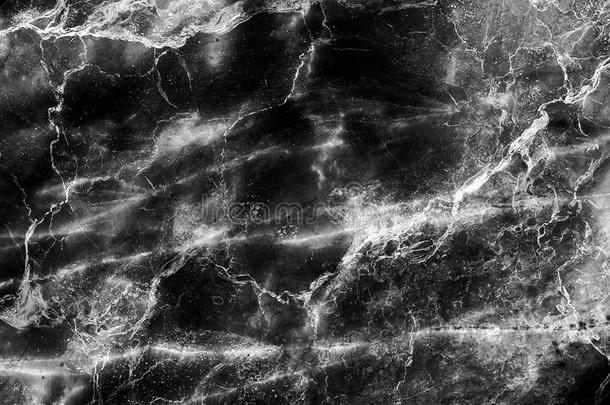 黑色大理石背景纹理自然石材图案抽象，分辨率高。