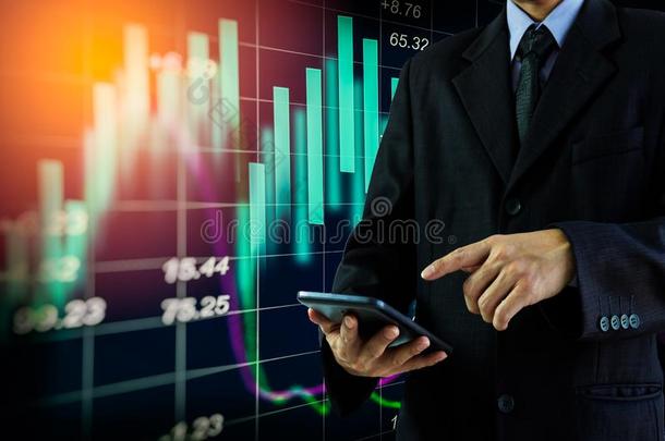数字股票市场财务指标背景下的商人。基于led的数字商务与股市财务指标