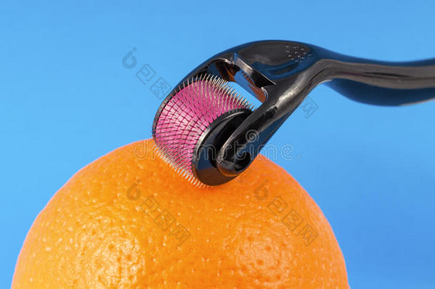 德玛辊用于橙色医用微针治疗。