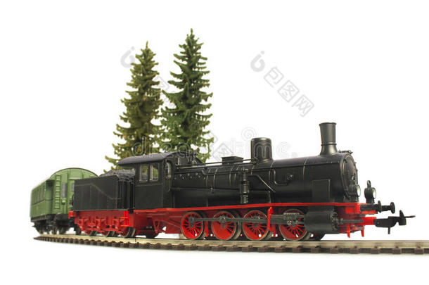 旧蒸汽机车模型