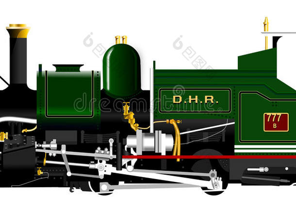 德尔玩具火车机车过去常在<strong>大吉</strong>岭山铁路上运行