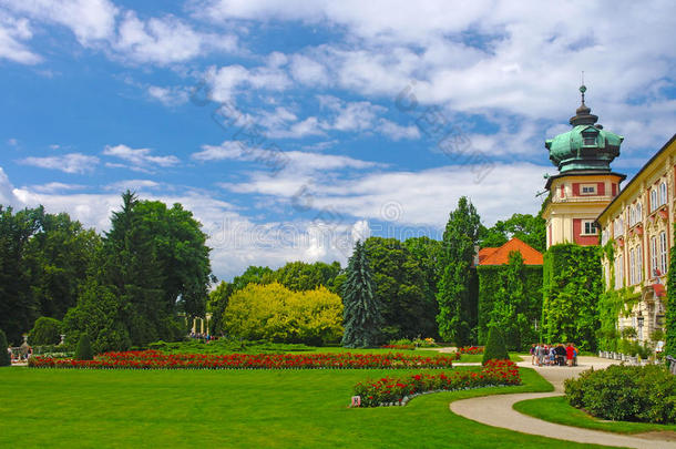 波兰亚喀尔巴阡省兰库特城堡花园