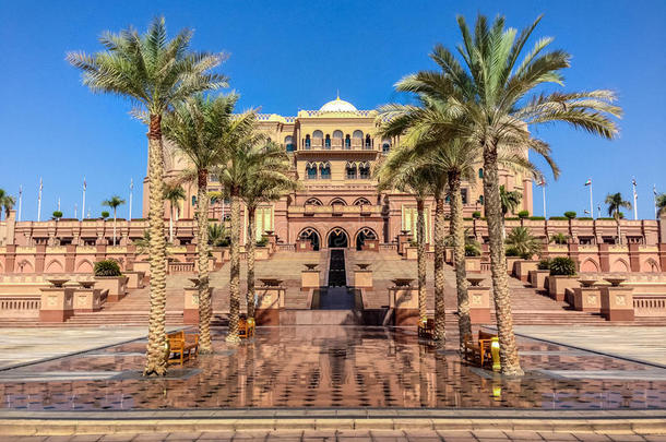 阿联酋宫殿-阿布扎比，阿拉伯联合酋长国