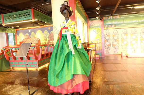 漂亮的韩服，传统的韩国服装