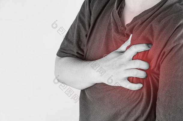 人体胸部损伤。胸部疼痛，关节人医疗，单音突出在胸部