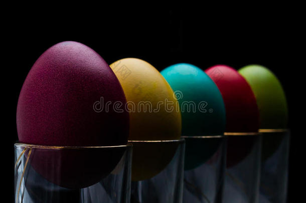 复活节彩蛋庆祝，颜色，装饰，设计，团体，节日，物体，五颜六色