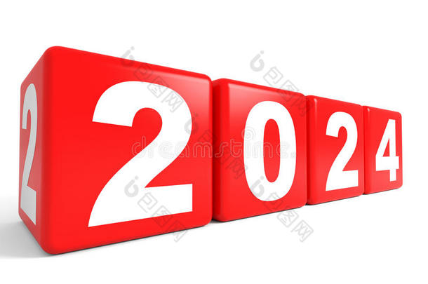 <strong>2024</strong>个新年方块。