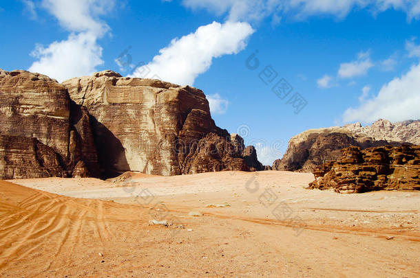 阿拉伯沙漠干的沙丘环境