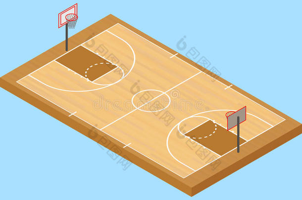 活动背景篮子篮球法院