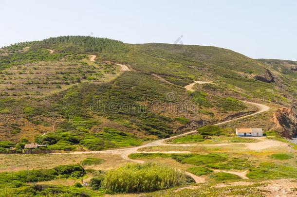 房屋,跟踪和山采用运河海滩