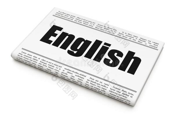 教育观念:报纸大字标题英语