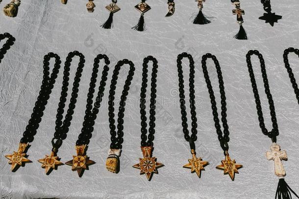 装饰为颈跳蚤交易画展开幕的前一日耶烈万,亚美尼亚.