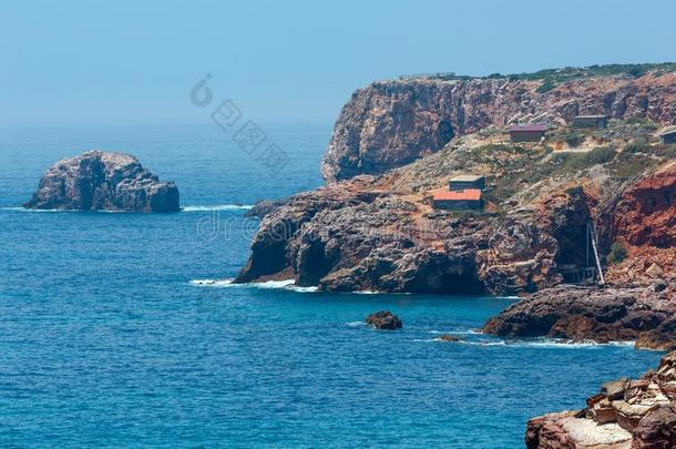 夏在大西洋里的海岸阿尔加维征服),葡萄牙.
