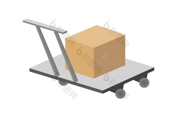 包装盒向手货车采用平的设计