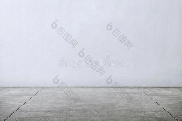 瓦片大理石地面和白色的墙